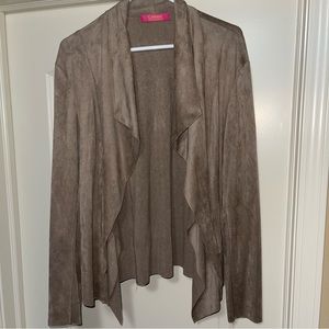 Women’s faux suede blouse